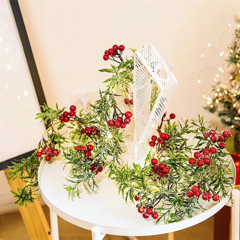 LED Red Berry Pine Christmas Needle Lights-xinru