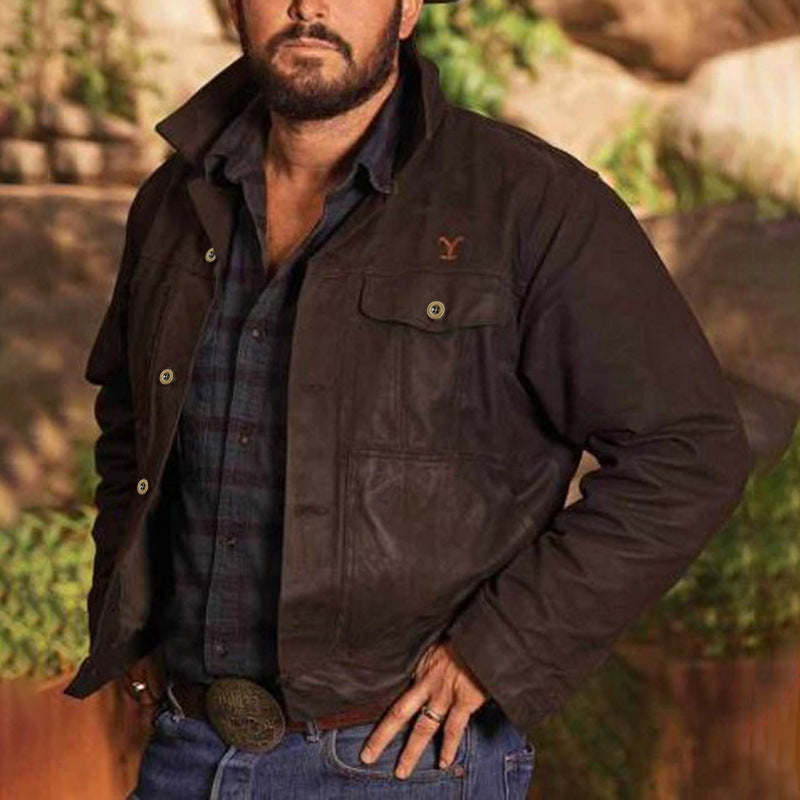 Rip Wheeler Yellowstone Season 4 Cole Hauser Black Jacket-xinru shop