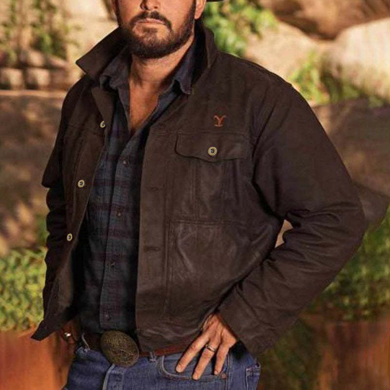 Rip Wheeler Yellowstone Season 4 Cole Hauser Black Jacket-xinru shop