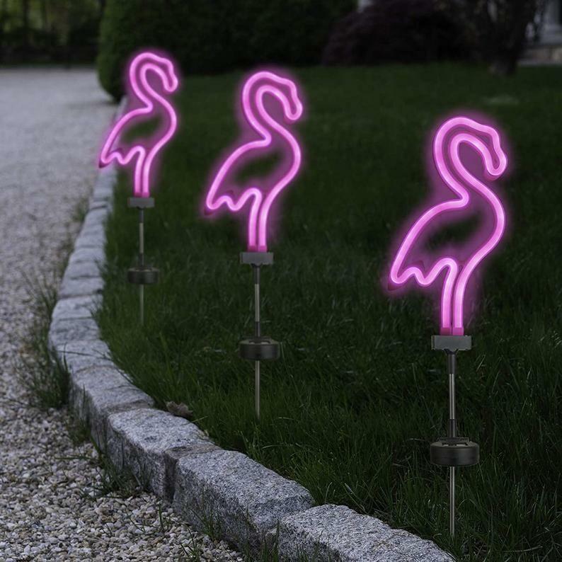 Pink Flamingo Solar LED Neon Light-xinru