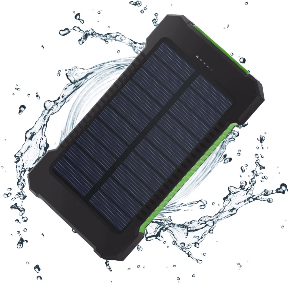 20000mAh Dual-USB Waterproof Solar Portable  Compass Battery Charger-xinru
