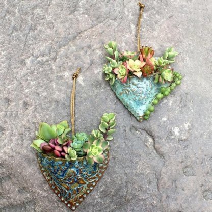 Planting Succulent Heart Pocket Planter-xinru