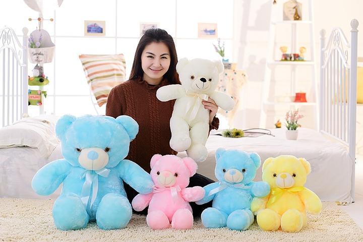 Glow Bear LED Light Up Plush 3D Stuffed Animal-xinru