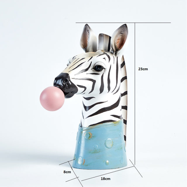 Creative Interesting Cartoon Animal Head Flowers Plant Pot-xinru