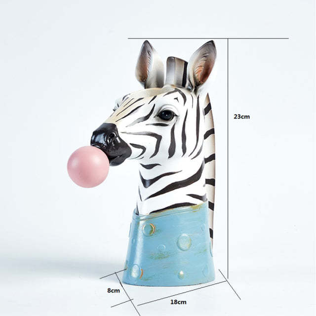Creative Interesting Cartoon Animal Head Flowers Plant Pot-xinru