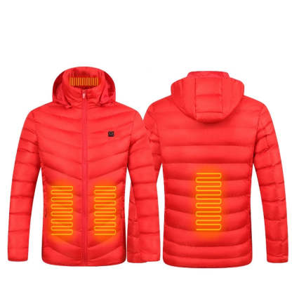 Women's Down Heated Jacket with Battery Pack 7.4V-xinru shop