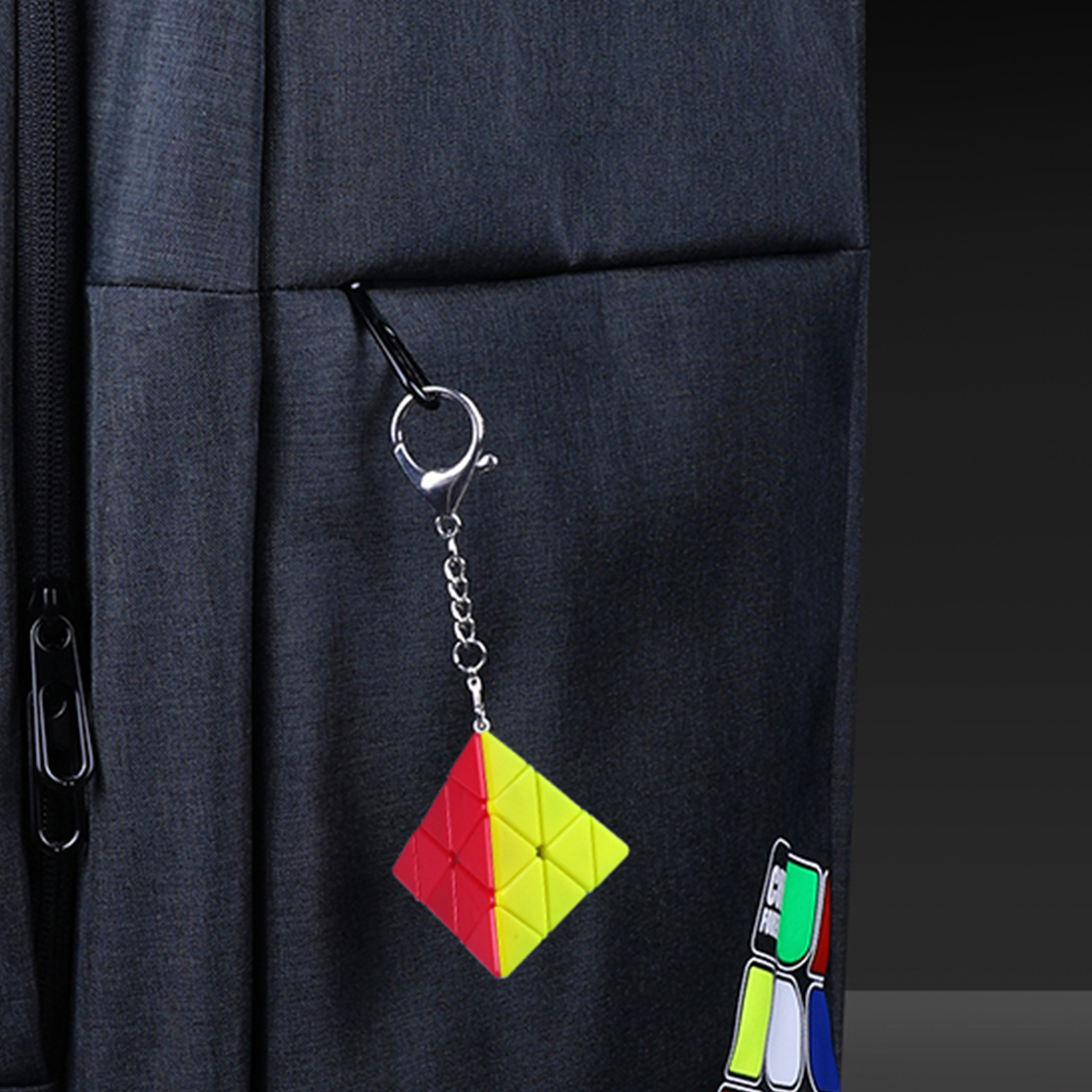 QiYi Pyraminx Keychain-xinru shop