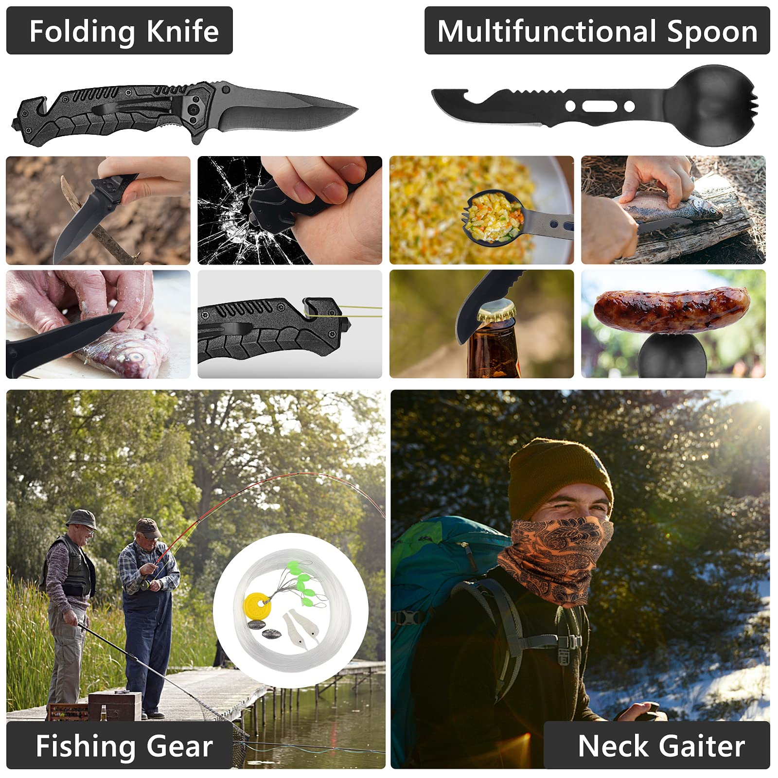Camping Survival Gear and Equipment-xinru shop