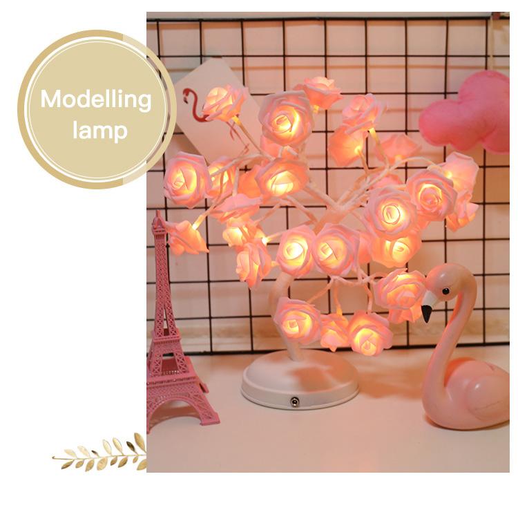 Romantic soft light rose lamp-xinru shop