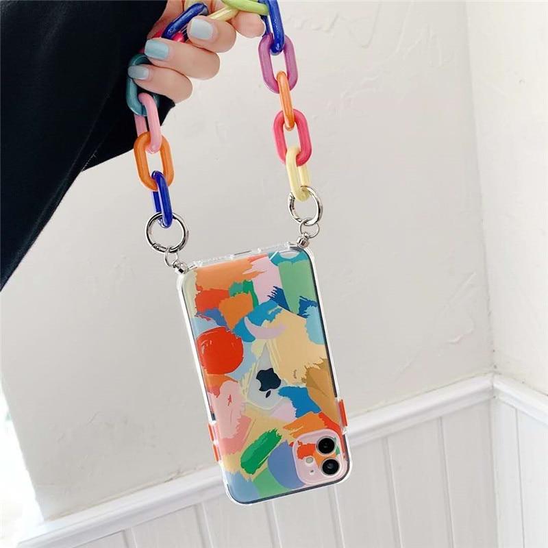 Abstract Art Chain Case-xinru