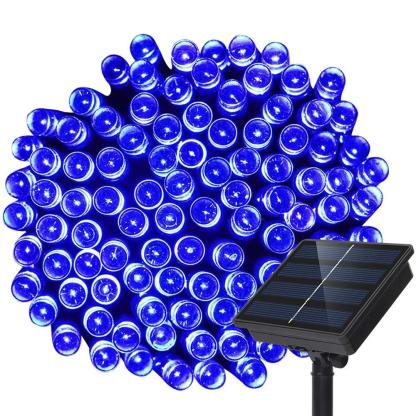 Outdoor Decorative Solar 100-LED Fairy String Lights With Ground Stake-xinru
