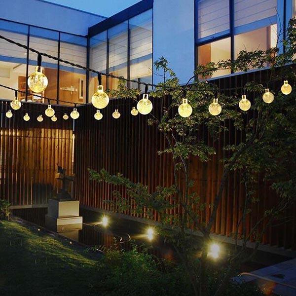 30 LED Solar Bubble Beads Patio String Lights-xinru shop