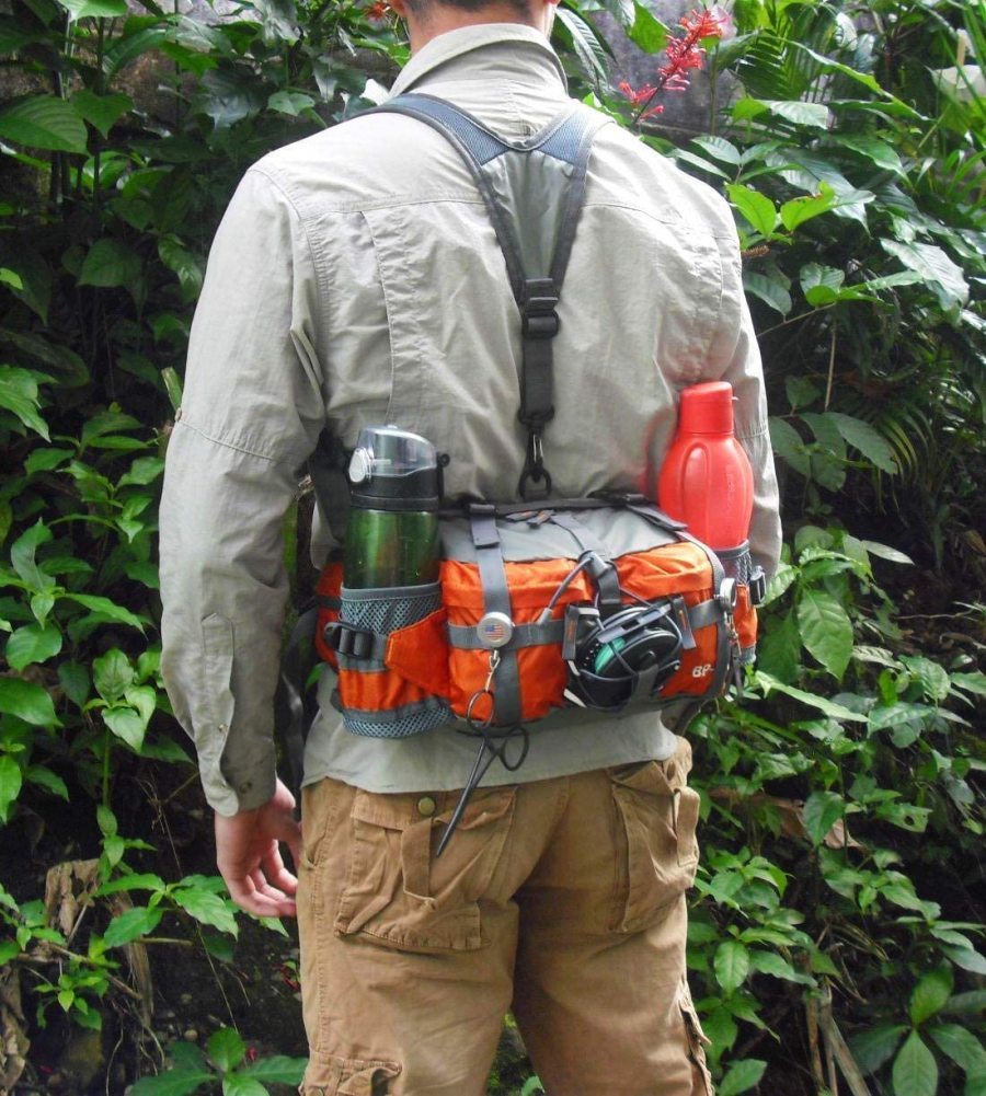 Water-Resistant Outdoor Mountaineering Waist Pack With Water Bottle Holder-xinru