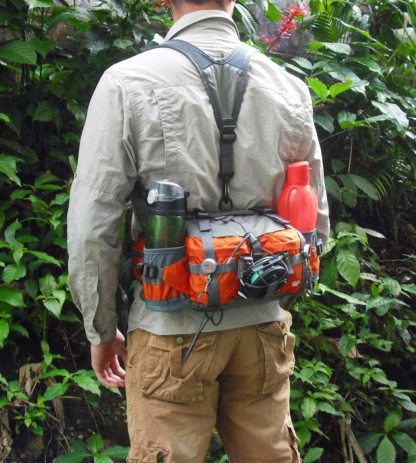 Water-Resistant Outdoor Mountaineering Waist Pack With Water Bottle Holder-xinru