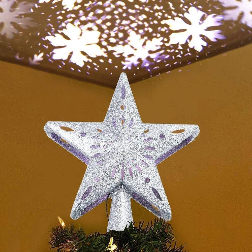 Christmas Tree Topper Projector Christmas Decorations for Tree-xinru shop