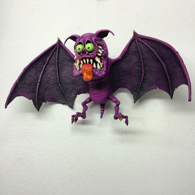 Scary Monster Statue Angry Big Mouth-xinru