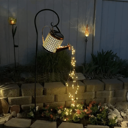 Solar Waterfall Lights Outdoor Garden Decor Yard Romantic Atmosphere-xinru