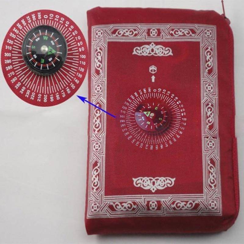 Islamic Prayer Rug Portable Pocket Mat Ramadan Gift-xinru