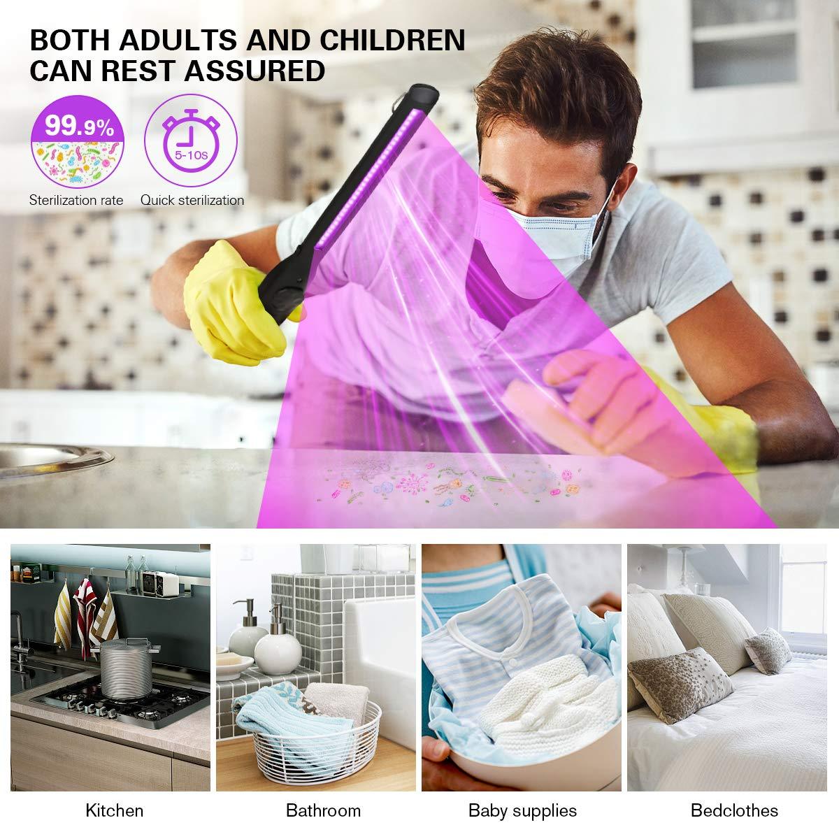 USB Rechargeable Portable UV Light Sanitizer Wand-xinru shop