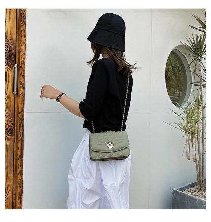 シンプルなワンショルダーチェーンバッグメッセンジャーバッグ-xinru shop