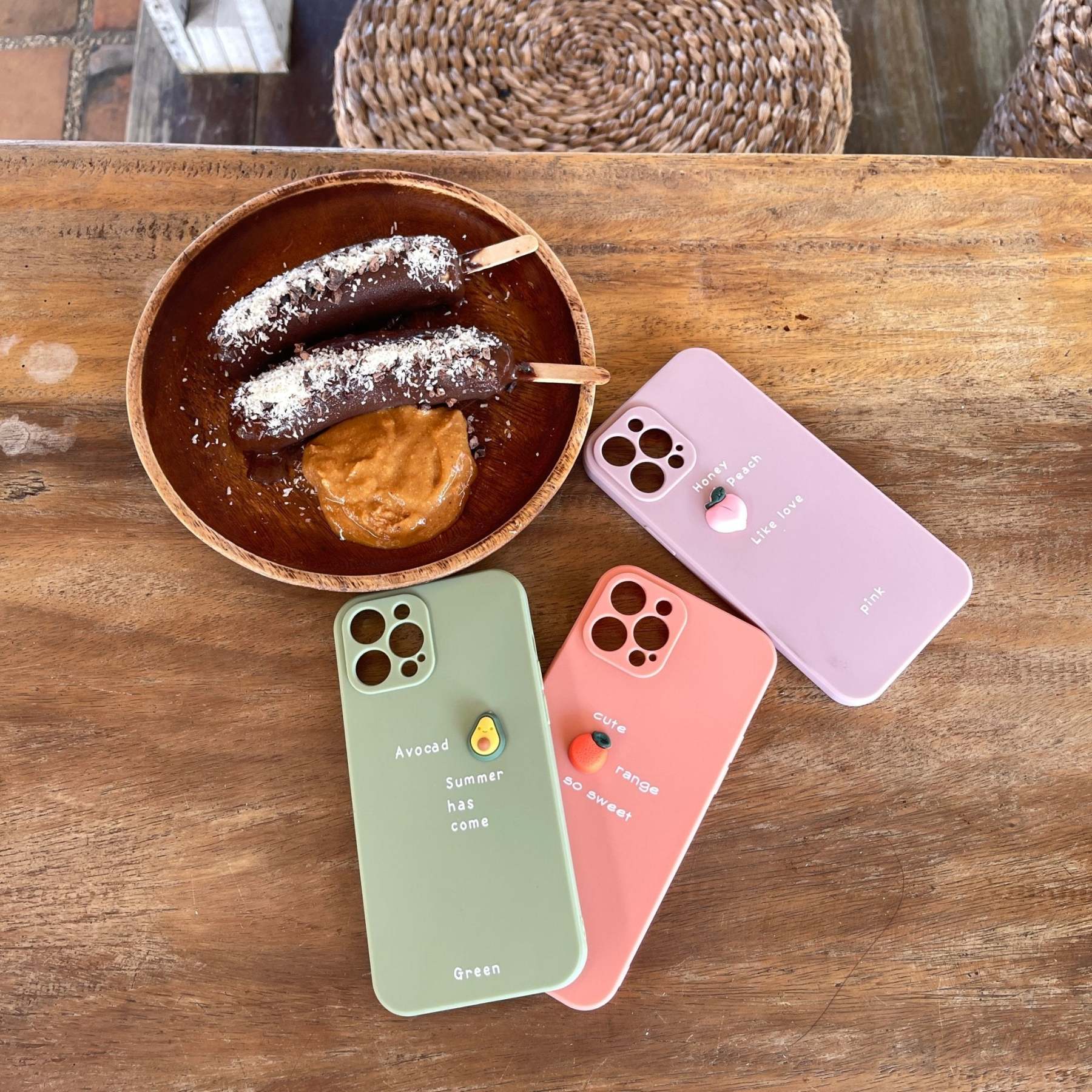 3D Fruit & Quotes Case-xinru