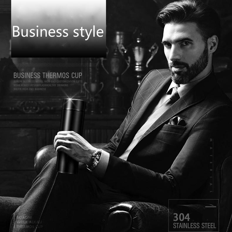 Intelligent Insulated Thermos Bottle with Temperature Display-xinru