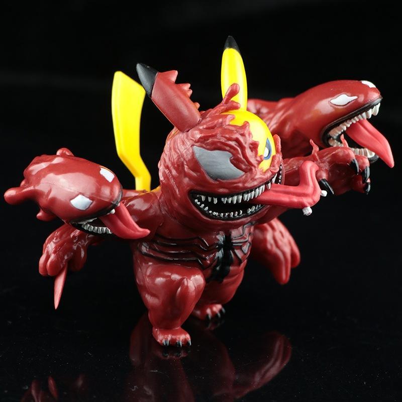 Venom Pikachu Action Figure Model Toy Holiday Gifts-xinru