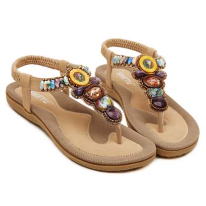 Women Casual Outdoor Plus Size Sandals Waterproo SliP On Round Female Slippers-xinru