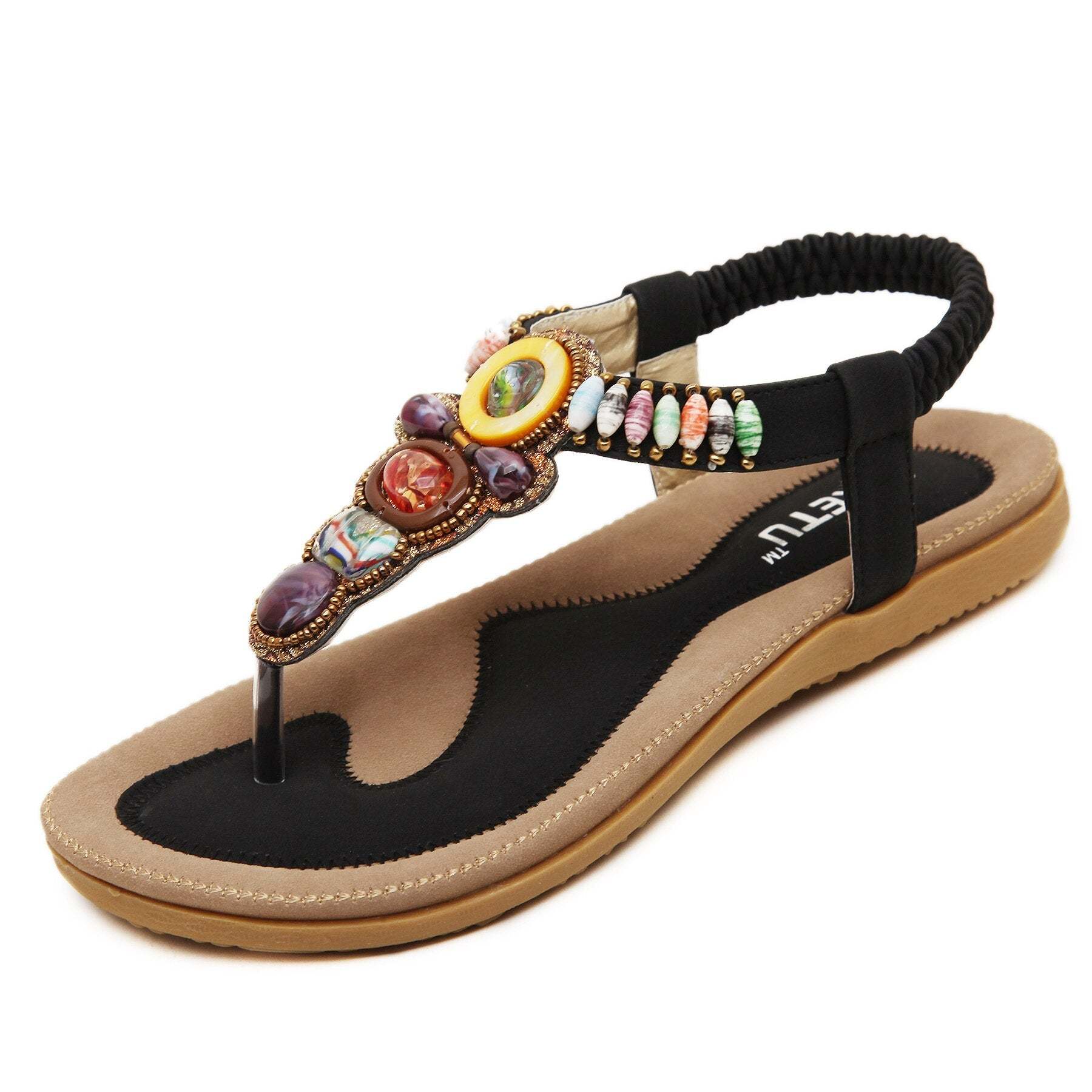 Women Casual Outdoor Plus Size Sandals Waterproo SliP On Round Female Slippers-xinru