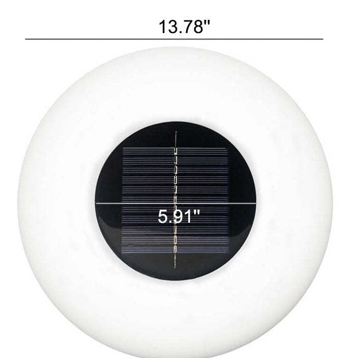 Solar Round Pool Light LED Inflatable Outdoor Waterproof Floating Light-xinru