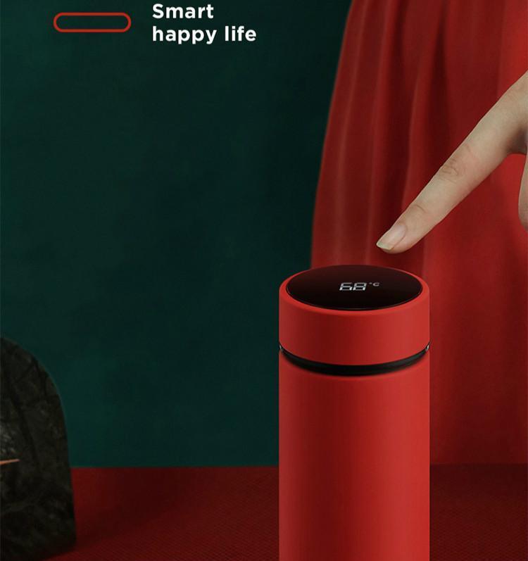 Intelligent Insulated Thermos Bottle with Temperature Display-xinru