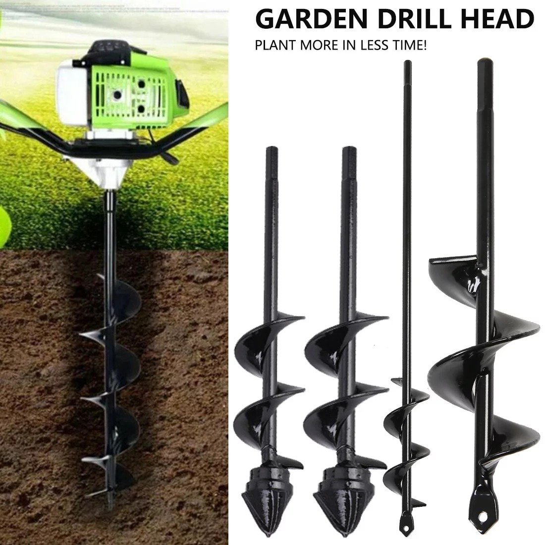 Post Hole Auger Drill Bit For Garden Planting-xinru