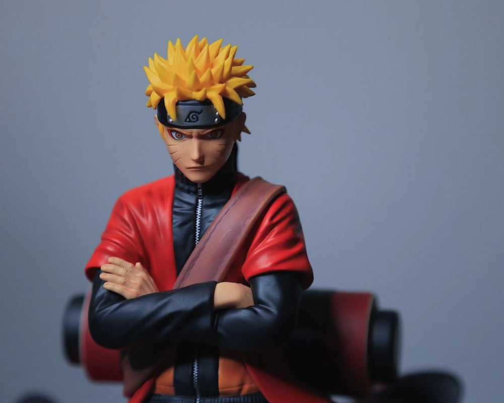 Anime Naruto Shippuden Uzumaki Naruto Sage Mode PVC Figure Statue Toys-xinru