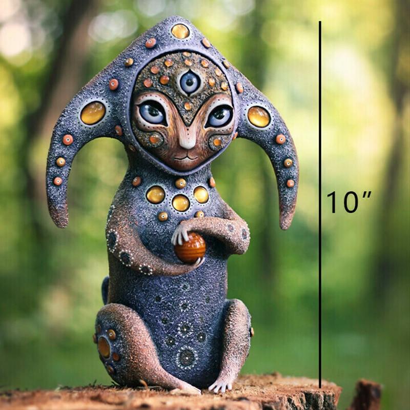 Mini Machine Elve Garden Resin Statue-xinru