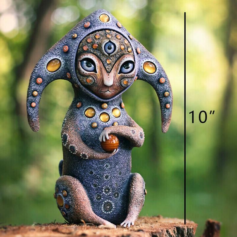 Mini Machine Elve Garden Resin Statue-xinru