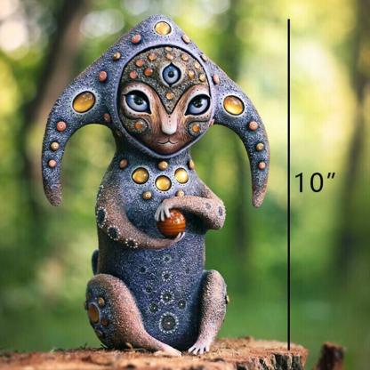 Mini Machine Elve Garden Resin Statue-xinru