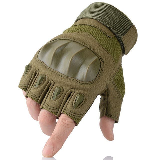 Drop Resistant Abrasion Resistant Knuckle Protection Tactical Gloves-xinru
