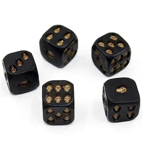 Hand-Made Unique Game Balance Black Skull Dice With Fun Dice-xinru