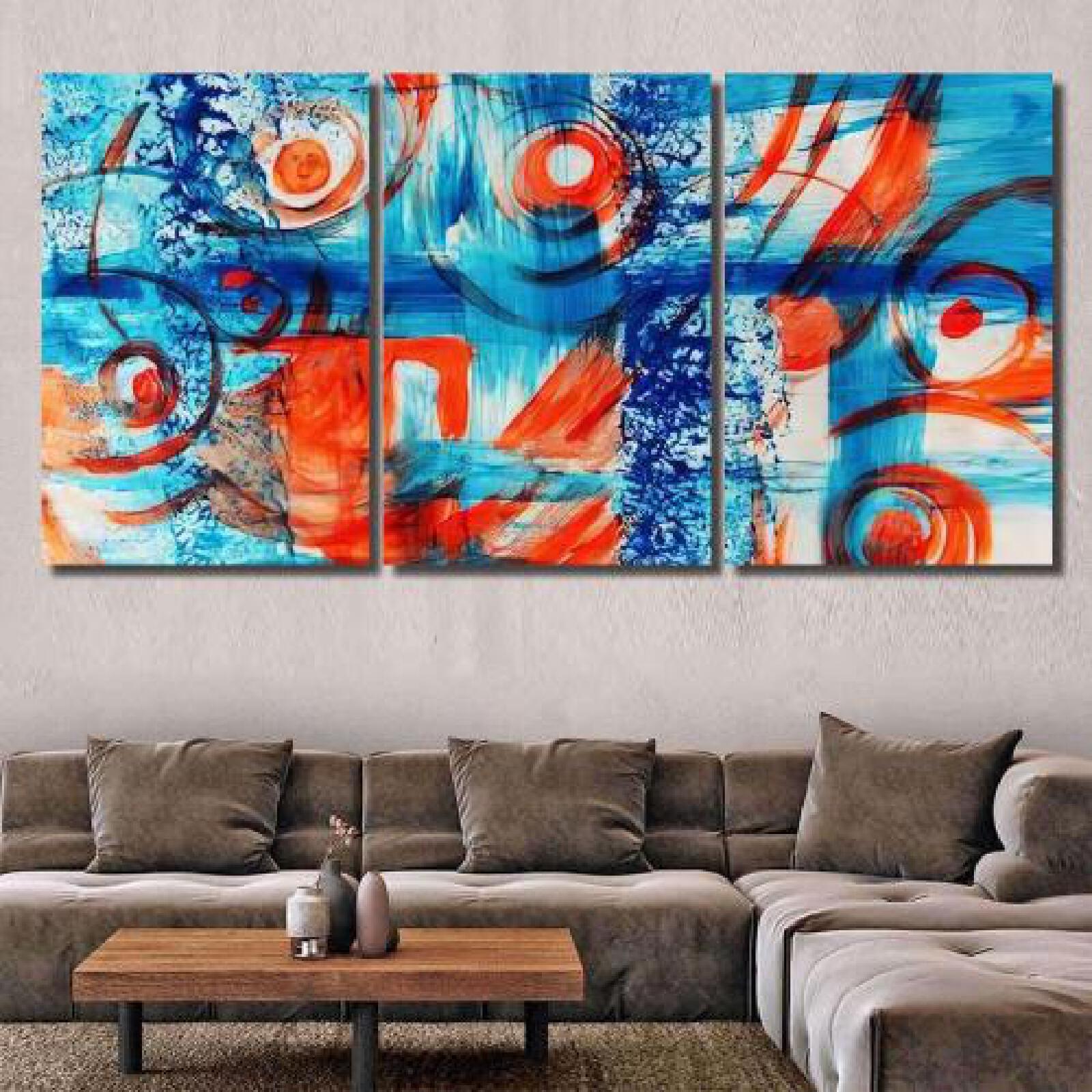 Blue Creative Patterns Sea Abstract-xinru shop