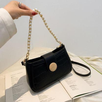 パールチェーンショルダーバッグ-xinru shop