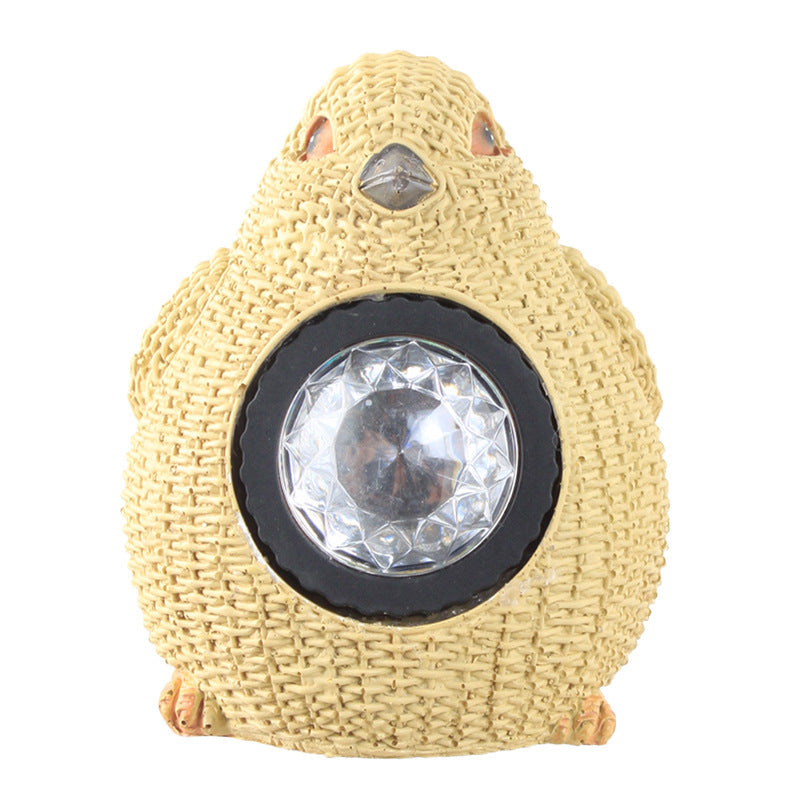 Outdoor Waterproof LED Solar Lamp Resin Craft Animal Sculpture-xinru