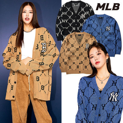 ★MLB★人気★送料込み★人気★DIA MONOGRAM CARDIGAN 3AKTM0214-xinru shop