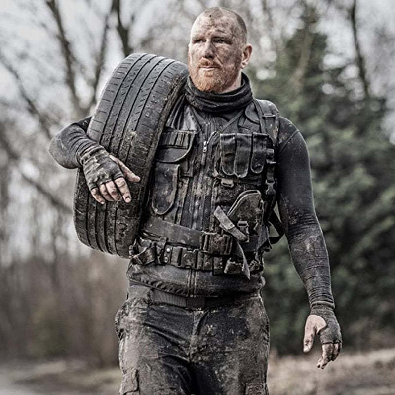 Tactical Vest Durable Mesh Vest with Detachable Belt-xinru shop