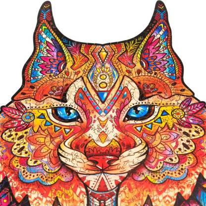 Gentle Lynx Wooden Jigsaw Puzzle With Box-xinru