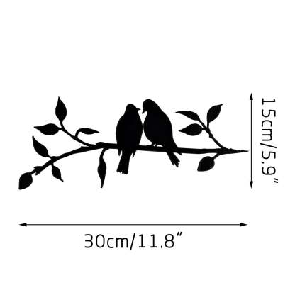 Parrot Metal Sculpture Decoration love Birds Metal Decoration-xinru