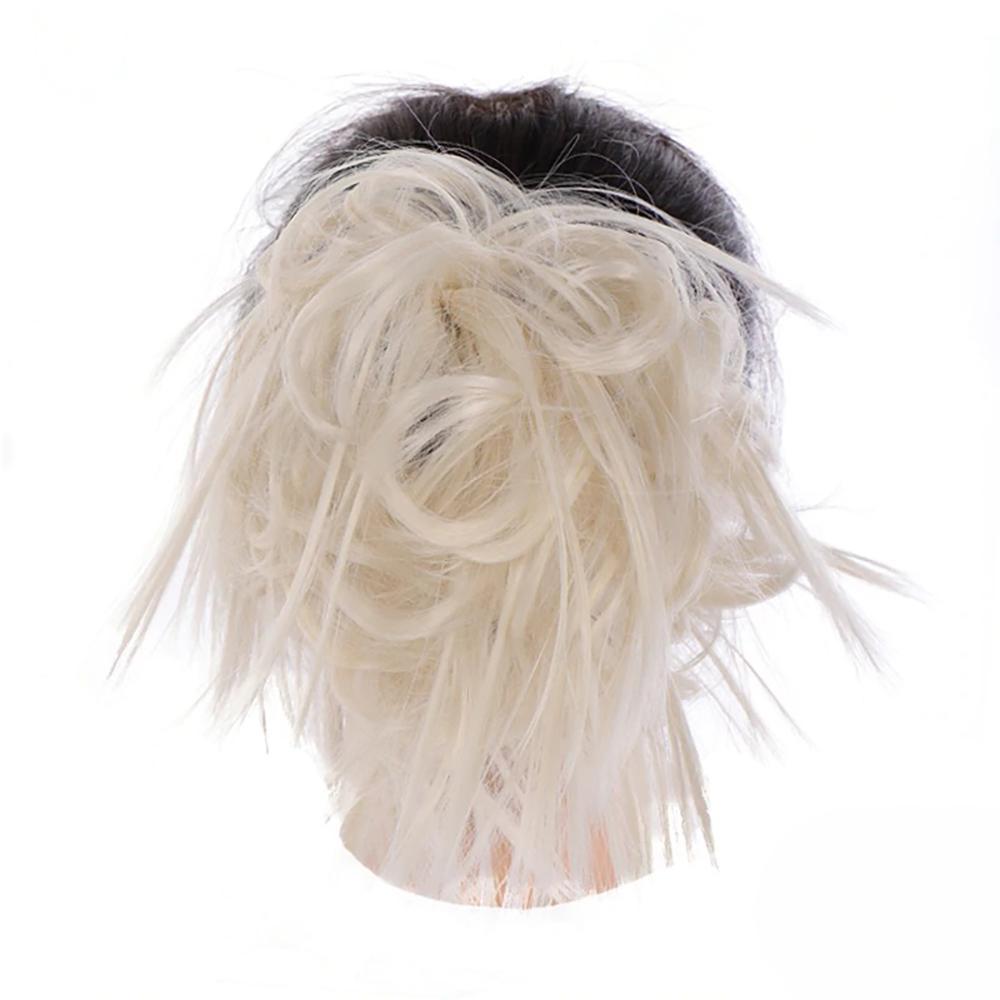 Natural Look Synthetic Messy Hair Bun Scrunchie Extension-xinru