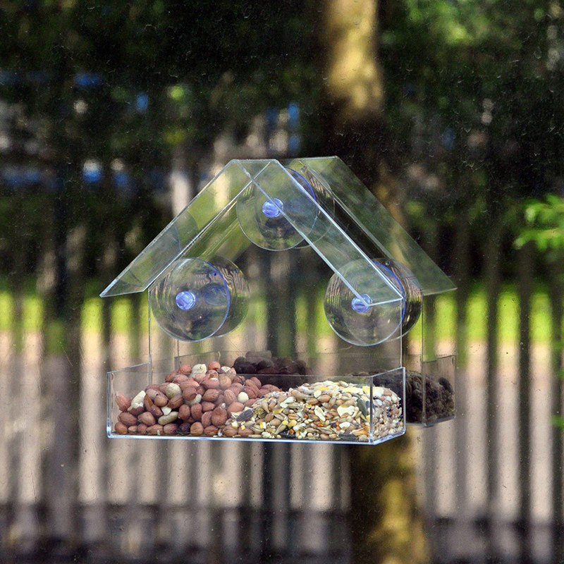 Window Bird Feeders For Outside Clear Acrylic-xinru shop