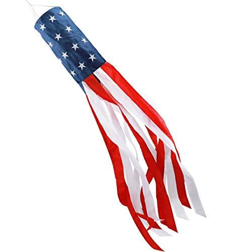 American Flag Windsock outdoor Embroidered Stars Stripes USA flag 40 Inch-xinru