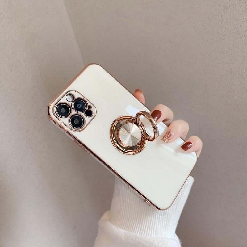 Electroplated Solid Case + Ring Holder-xinru