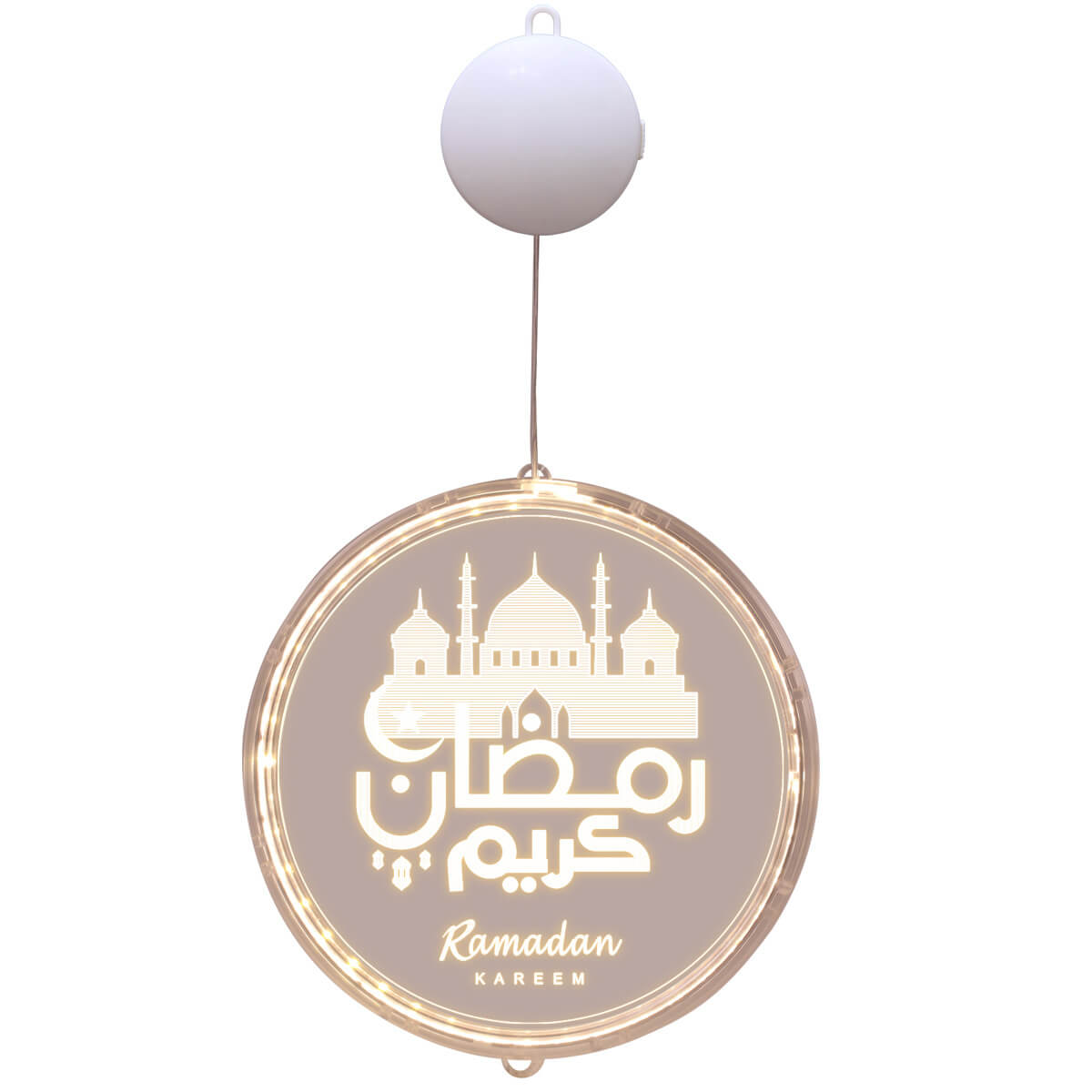 Eid Ramadan Moon Castle LED Decorative Windows Light-xinru